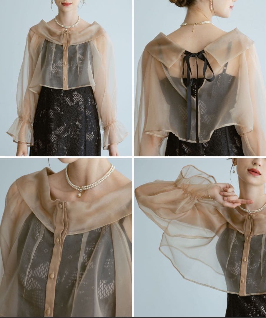 Dorry Doll マルチブラウスセットドレス　ブラック