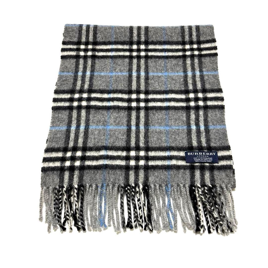 希少カラー✨バーバリー　マフラー　ノバチェック　カシミヤ100%　美品