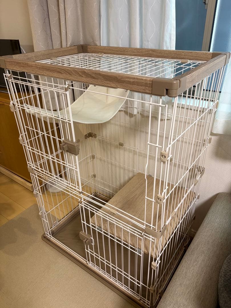 キャットケージ ハンモック付き 大きめ