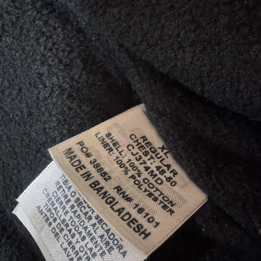 BERNE 古着 デトロイトジャケット XL バック刺繍 ブラック アメカジ