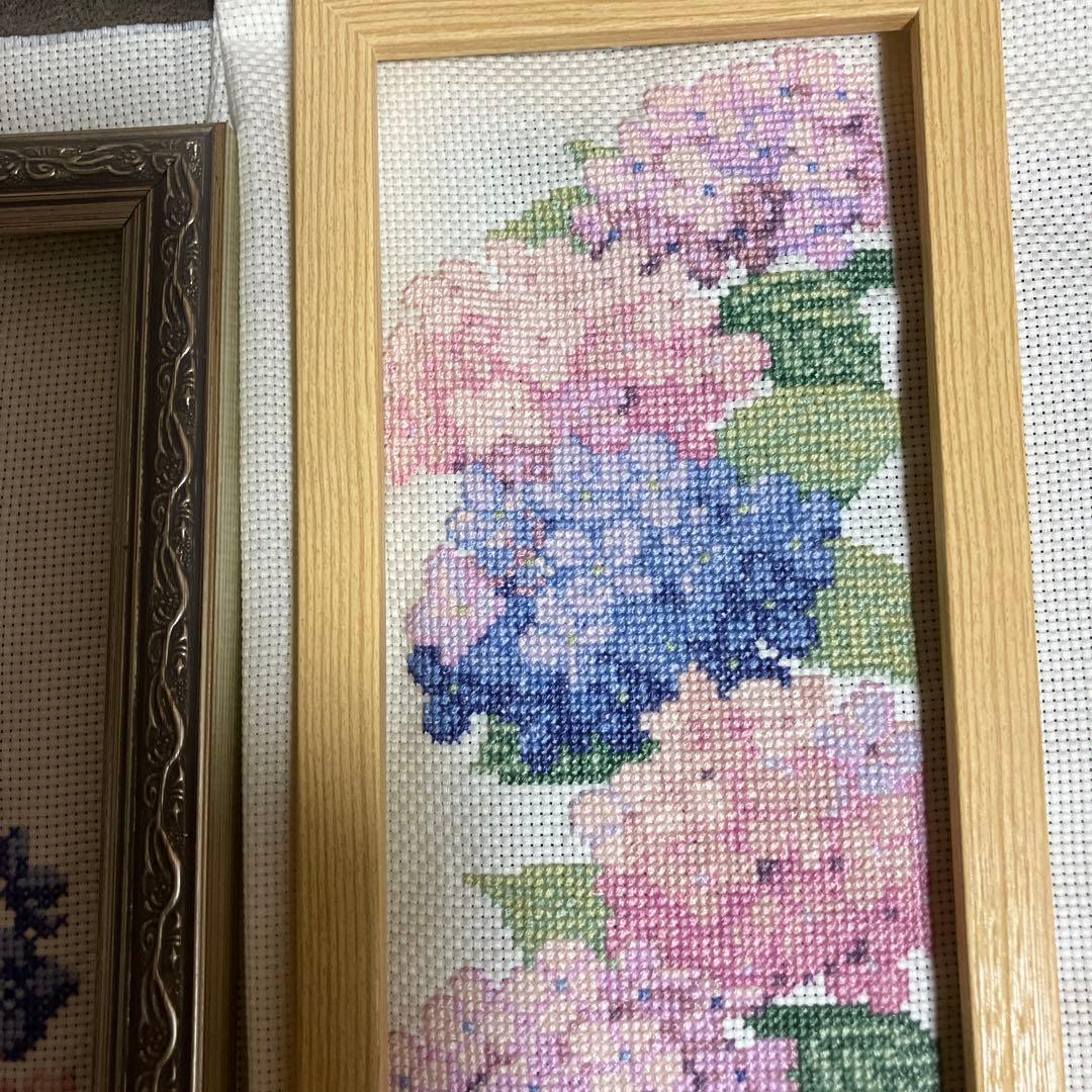 ホビーラホビーレクロスステッチ　紫陽花リース