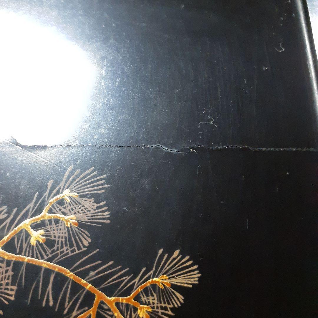 江戸時代黒漆お盆