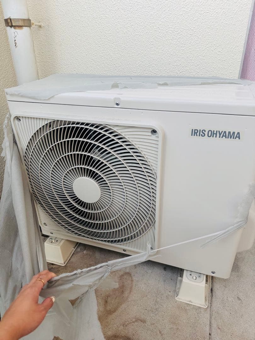 IRIS OHYAMA エアコン本体 リモコン付き