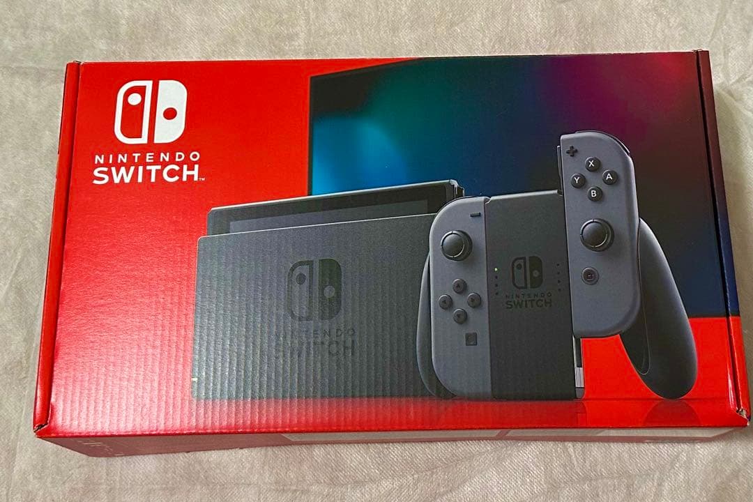 Nintendo Switch 本体 グレー　ストラップ未使用