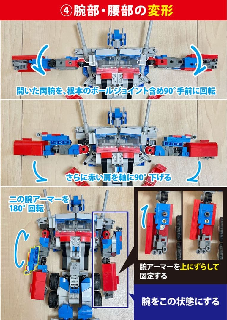 ご購入者様用 変形のしかた オプティマス編