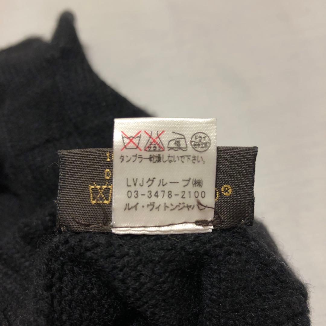 手袋　ルイヴィトン　黒　ダミエ　カシミヤ