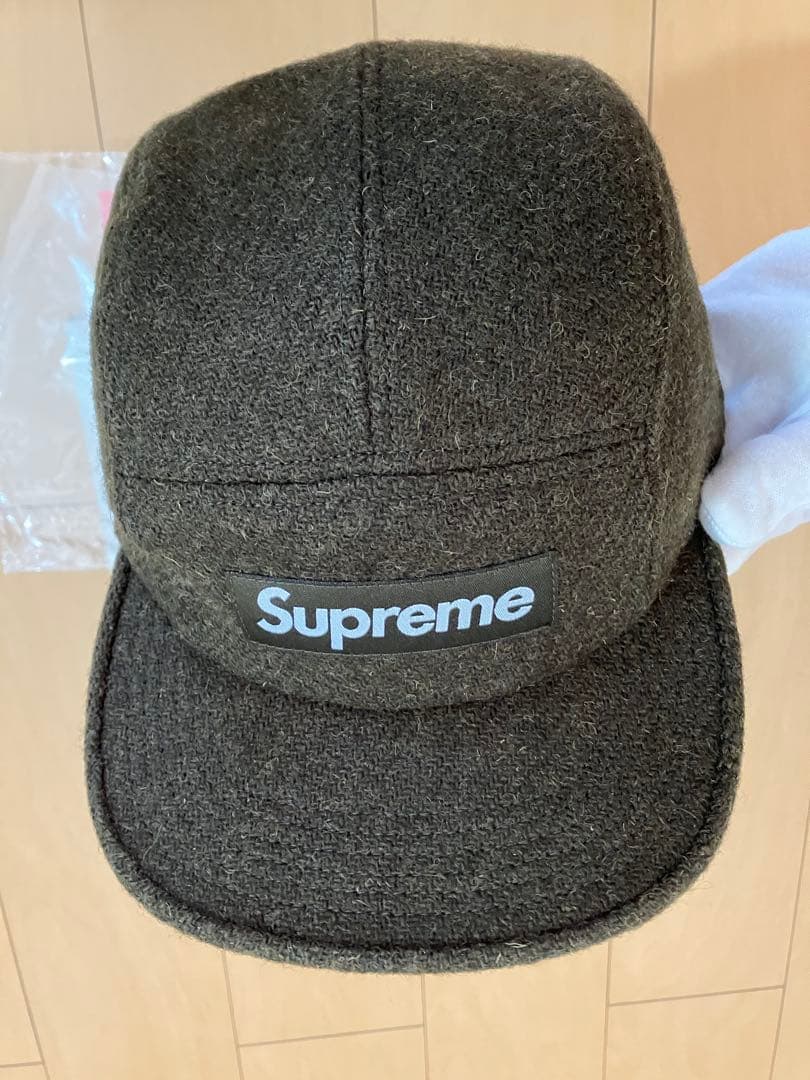 Supreme × Harris Tweed ボックスロゴ キャンプキャップ