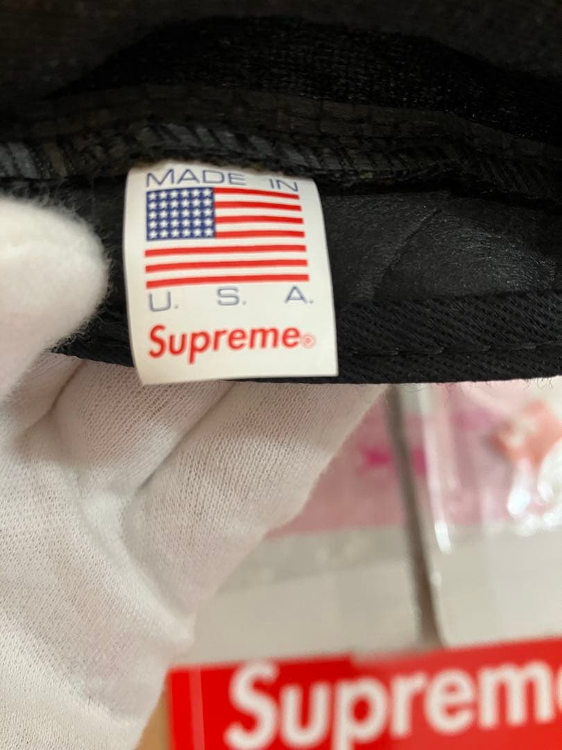 Supreme × Harris Tweed ボックスロゴ キャンプキャップ