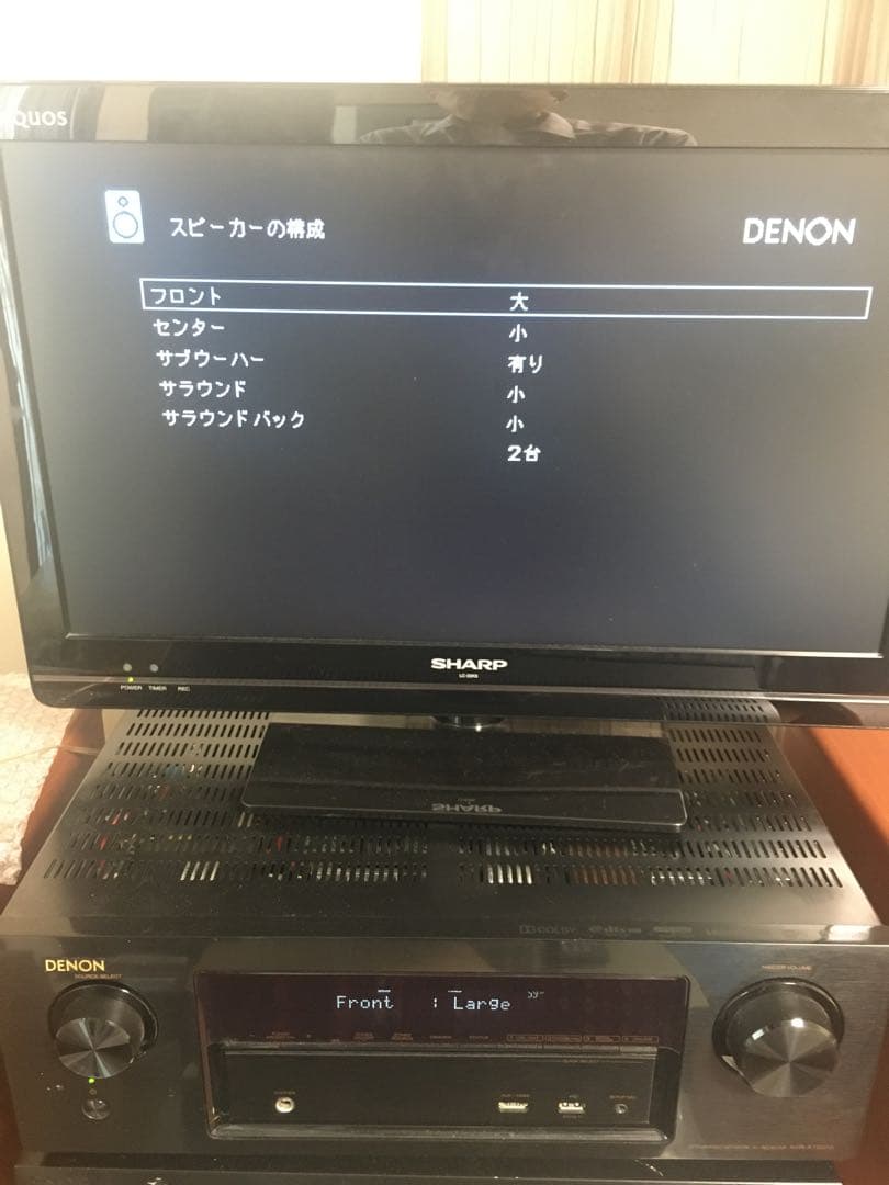 実動品デノン7.2chAVR-X1100W-K Bluetooth／ハイレゾ対応