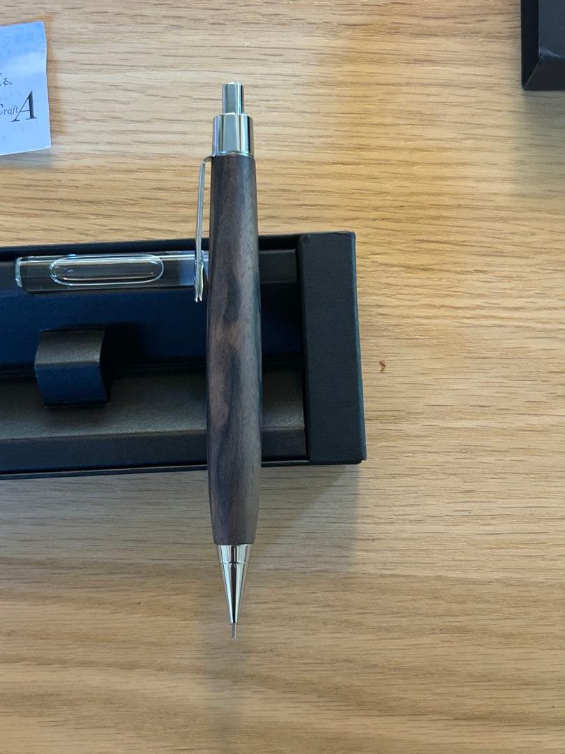 なたでここ　　 Craft A 黒柿シャープペンシル