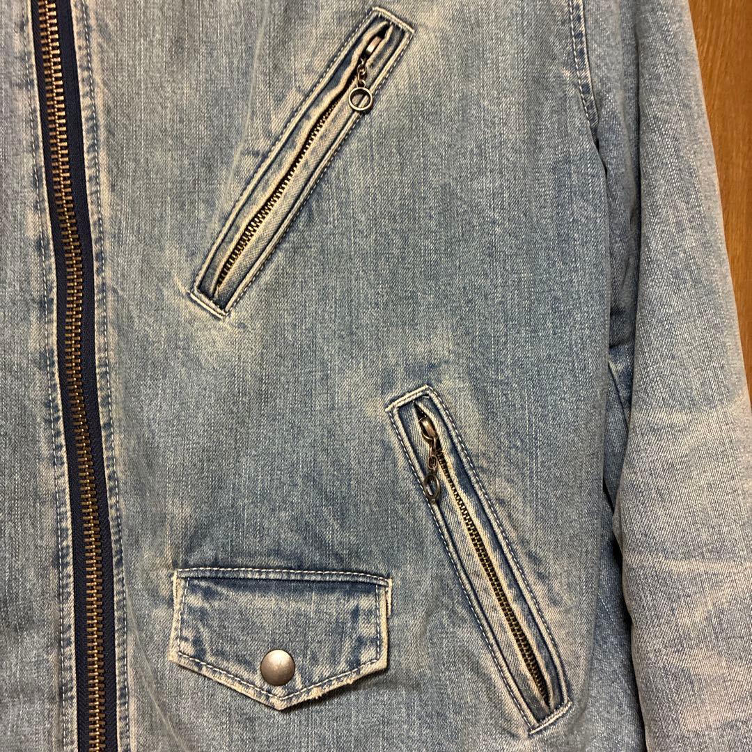 Schott デニム ライダースジャケット　サイズL