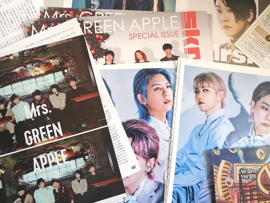 Mrs. GREEN APPLE　切り抜き　大量　160枚以上　ミセス　GiGS