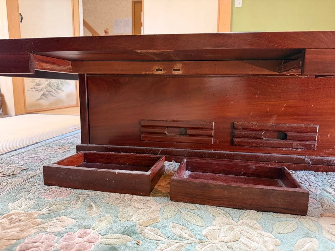 天然木 無垢 関西火鉢 座卓 囲炉裏 テーブル 座敷机 ちゃぶ台 和家具 5尺