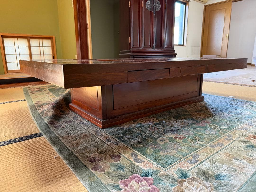 天然木 無垢 関西火鉢 座卓 囲炉裏 テーブル 座敷机 ちゃぶ台 和家具 5尺