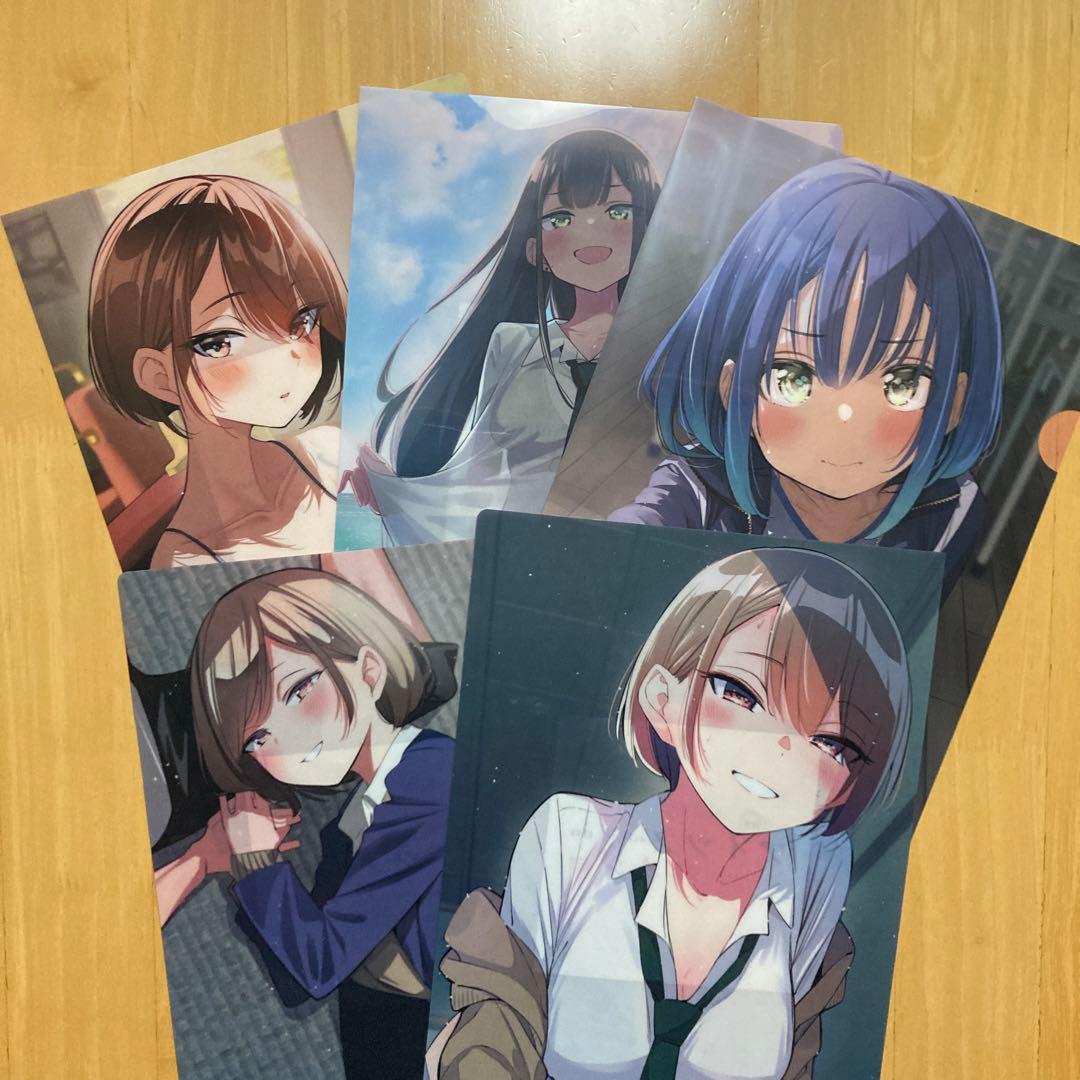 特典 5枚 クリアファイル 描き下ろし アイツノカノジョ メロンブックス