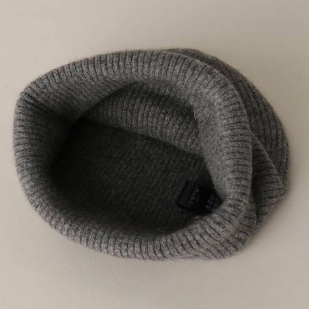 Plage fluffy beanieグレー美品　プラージュニットビーニー今期