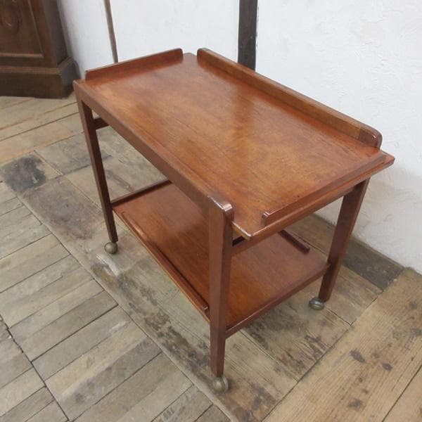 イギリス アンティーク 家具 キッチンワゴン トロリー カフェ 英国 6124e