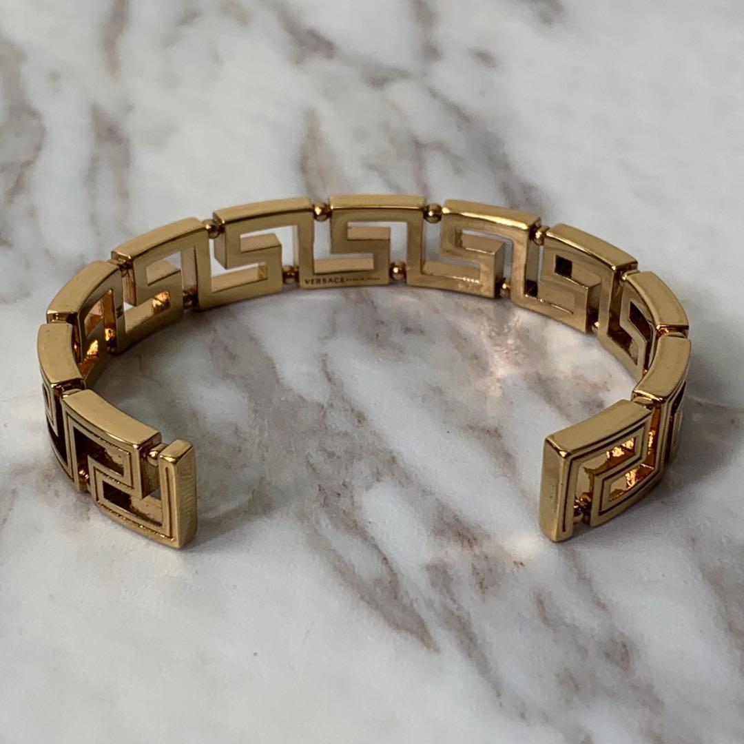 VERSACE バングル ブレスレット ゴールド イタリア製 刻印 付属品完備