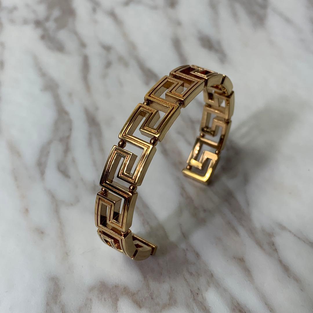 VERSACE バングル ブレスレット ゴールド イタリア製 刻印 付属品完備