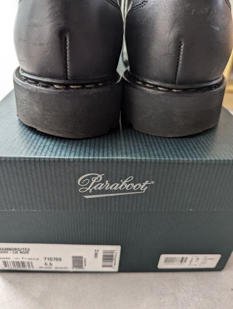 美品　パラブーツ　シャンボード　Paraboot　ブラック6.5