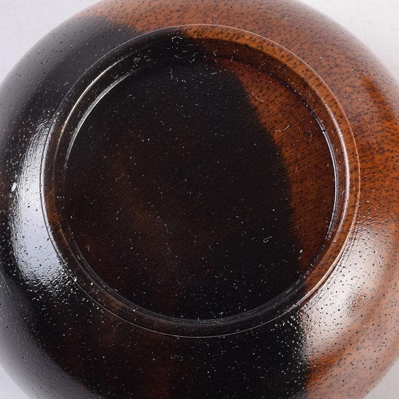 茶道具　中村宗悦作　柳に蛙蒔絵　丸香合　共箱　V　8431