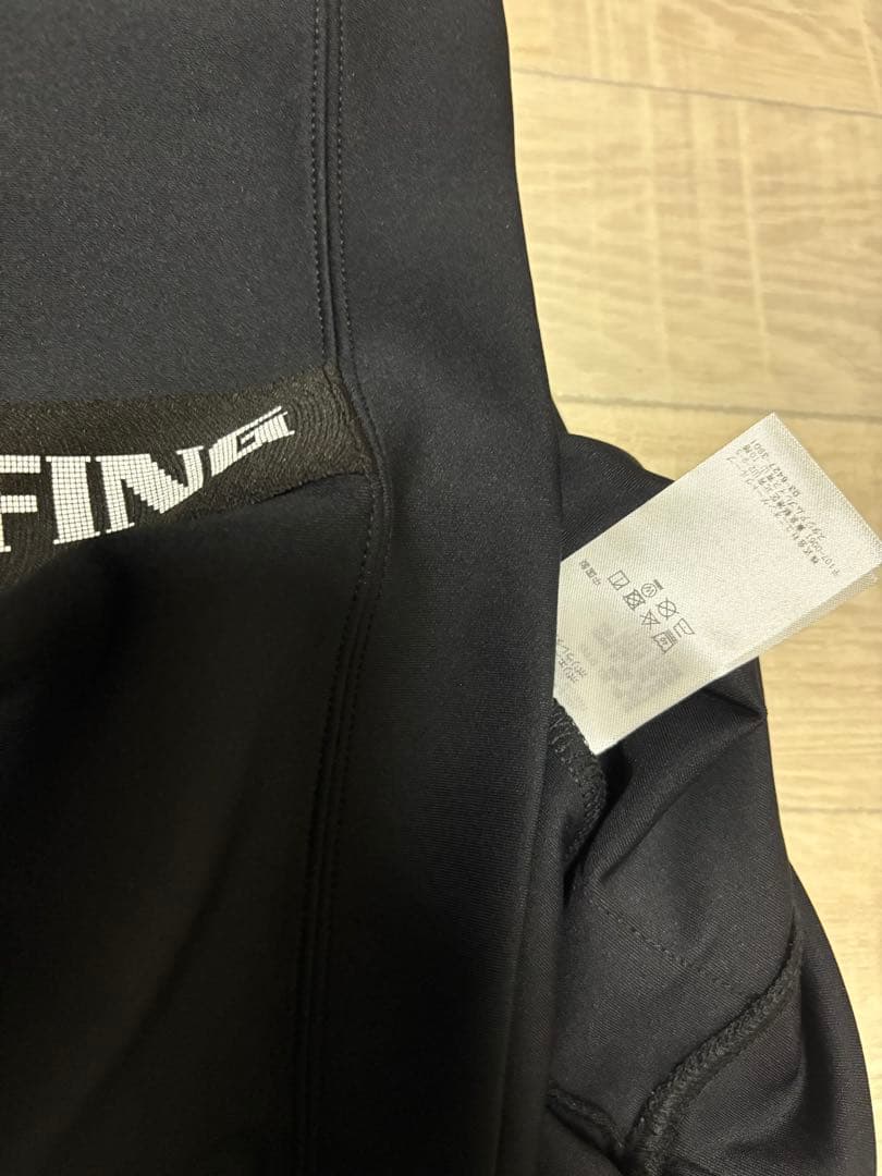 BRIEFING ラインロゴ　ブラック トレーナー L