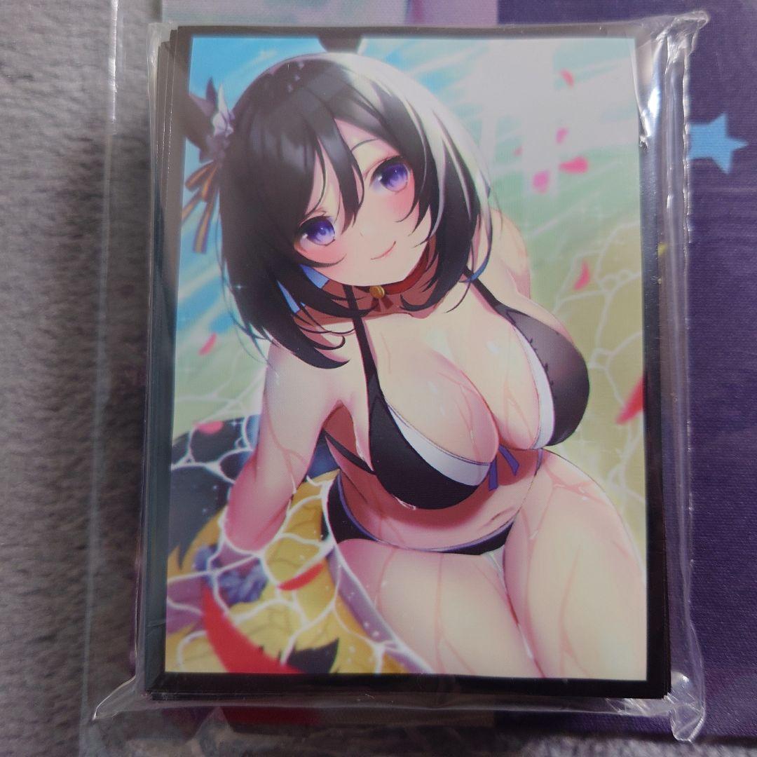 α1ウマ娘 花びら&海&ビキニ エイシンフラッシュ スリーブ&プレイマット