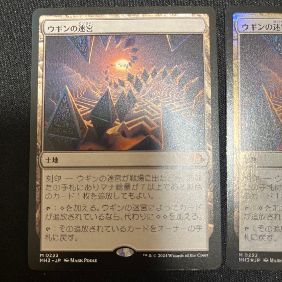 ウギンの迷宮２枚　再誕世界、エムラクール１枚