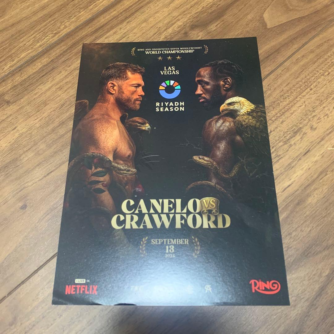 おまけ付 公式 カネロ クロフォード 現地ラスベガス購入 マッチTシャツ