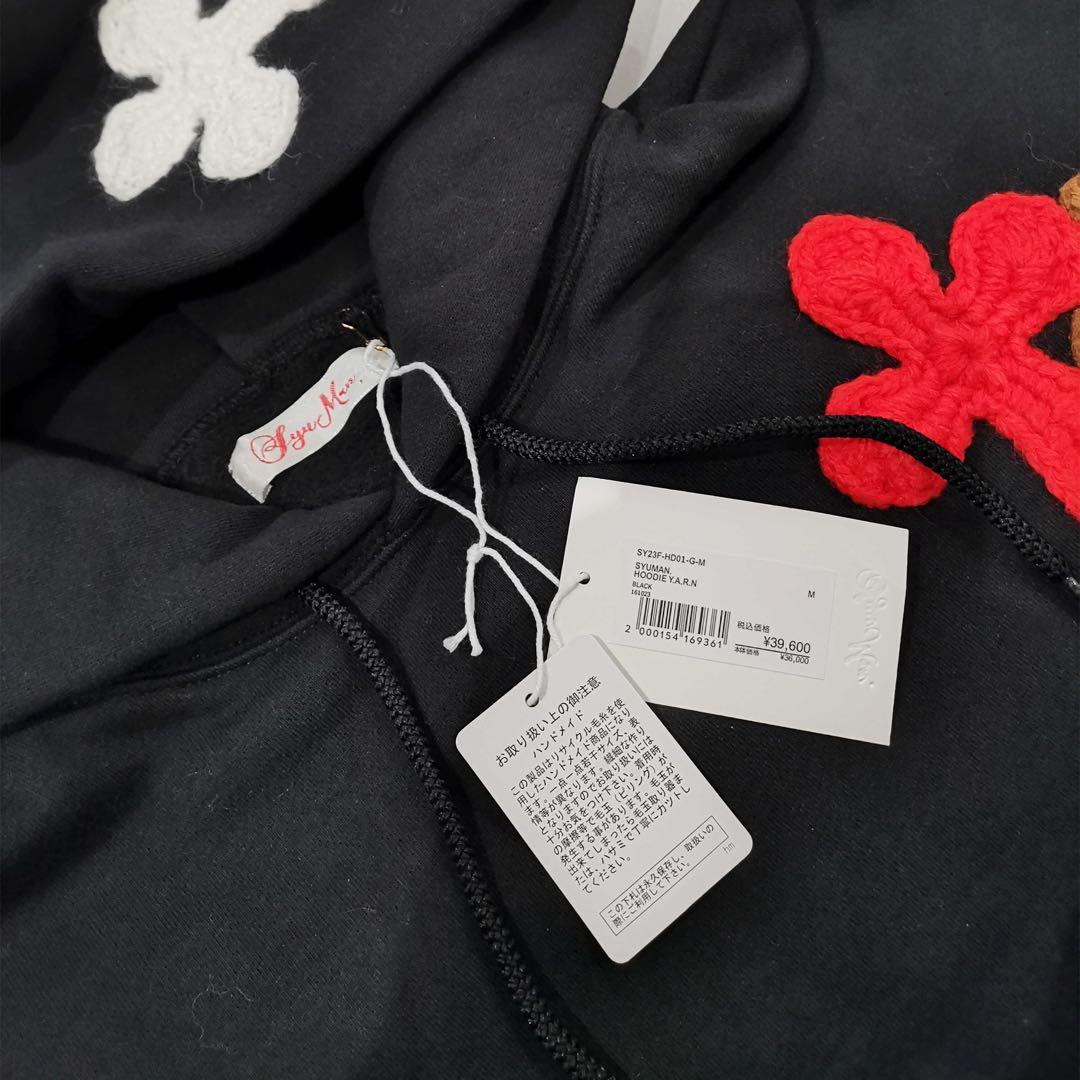 c プルオーバーフーディー 黒 M