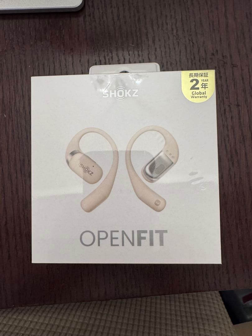 SHOKZ OPENFIT ベージュ　ワイヤレスイヤホン　ショックス