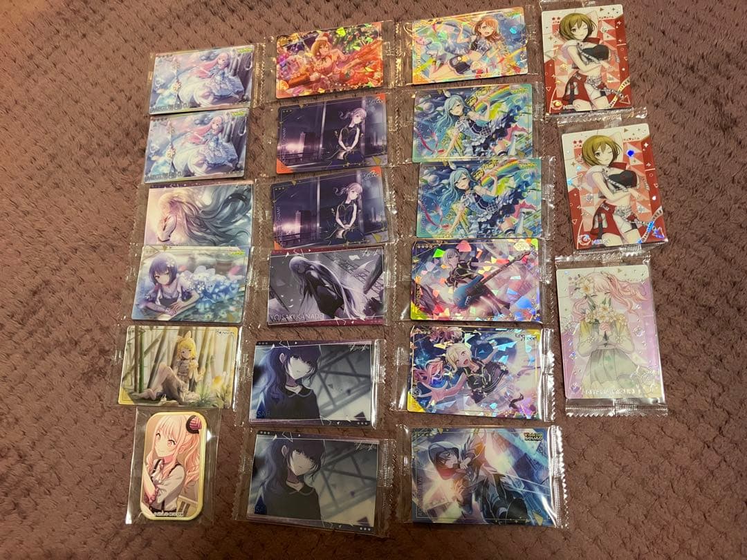 プロセカ　色紙　ウエハース　下敷きまとめ売り