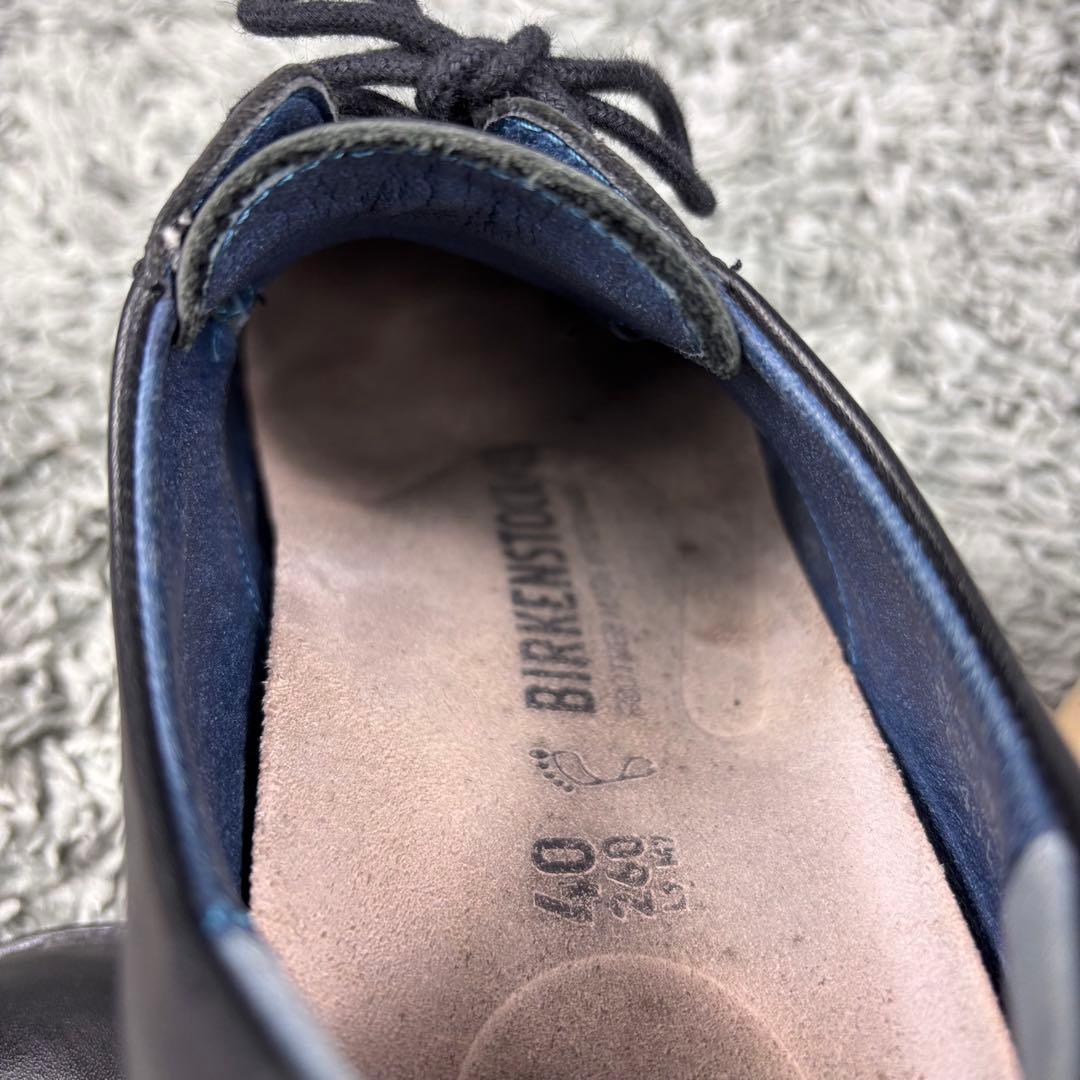 Birkenstock ジャレン ブラック 40 レザー プレーントゥ