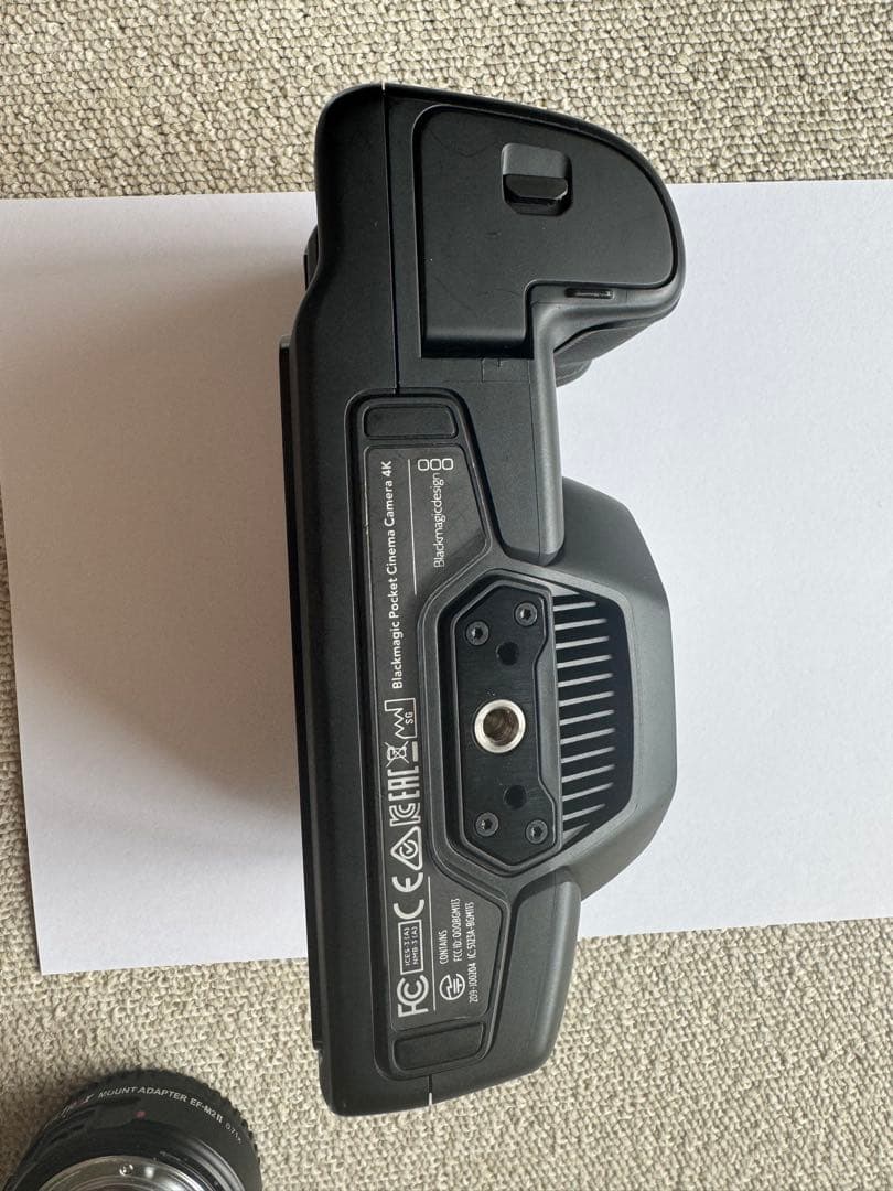 Blackmagic BMPCC 4K 本体／箱あり／Aプラグ付AC同梱／