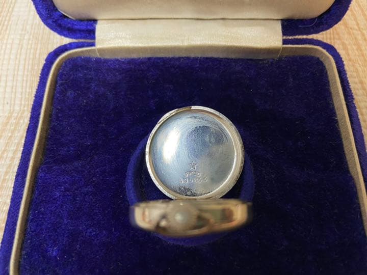 三越呉服店購入 WALTHAM pure pm 純プラチナケース刻印 懐中時計