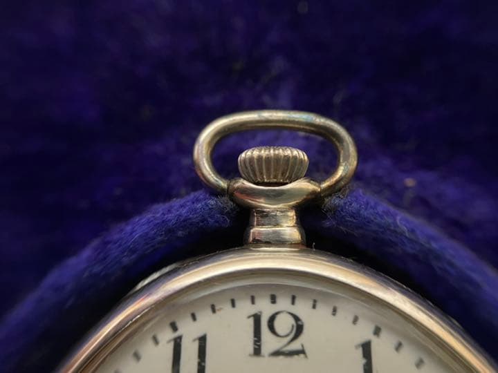 三越呉服店購入 WALTHAM pure pm 純プラチナケース刻印 懐中時計