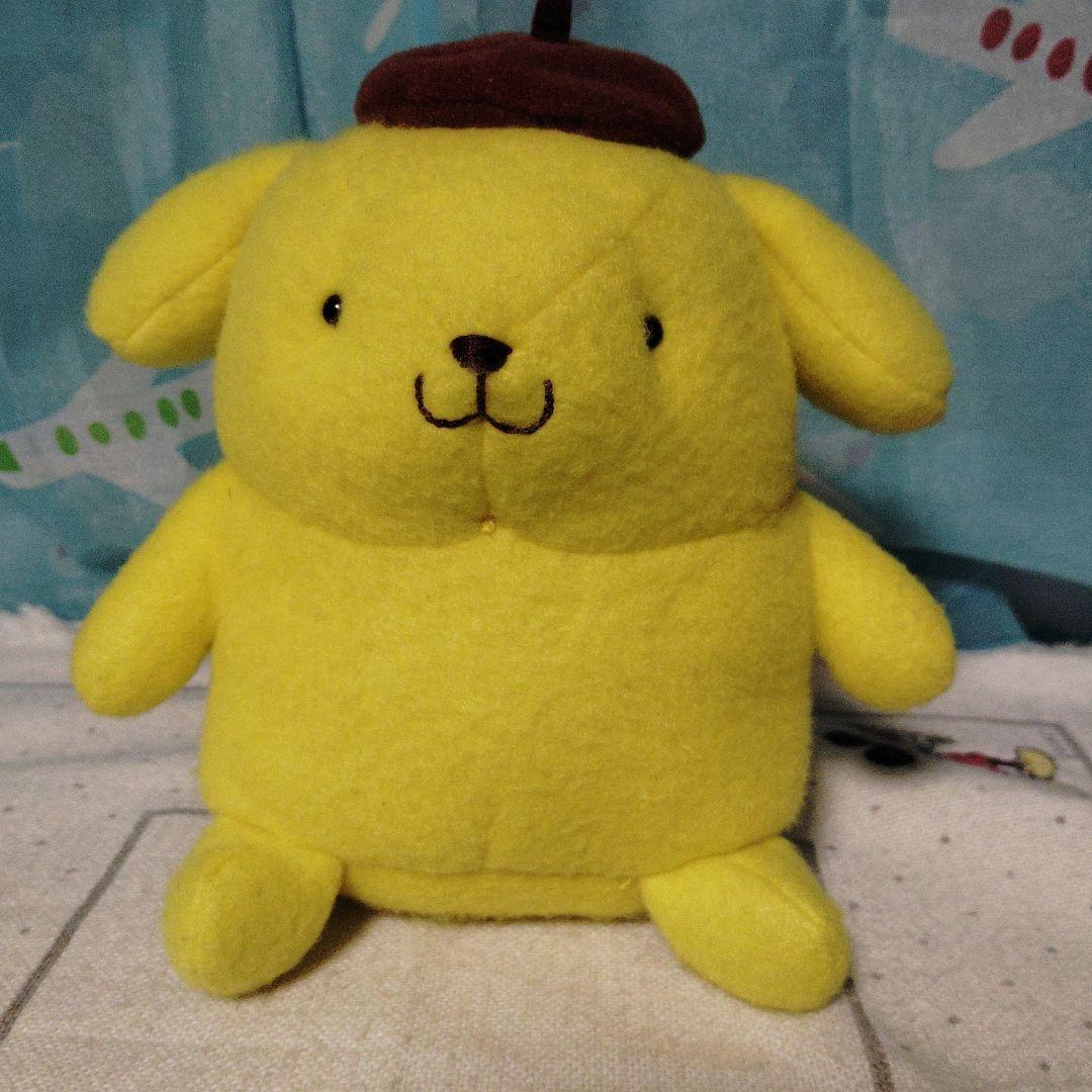 レトロ サンリオ ポムポムプリン ぬいぐるみ　マスコット　エイコー　1998年
