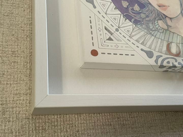 木村智博「ウチとソト 」木製パネル、アクリルガッシュ、色鉛筆、鉛筆