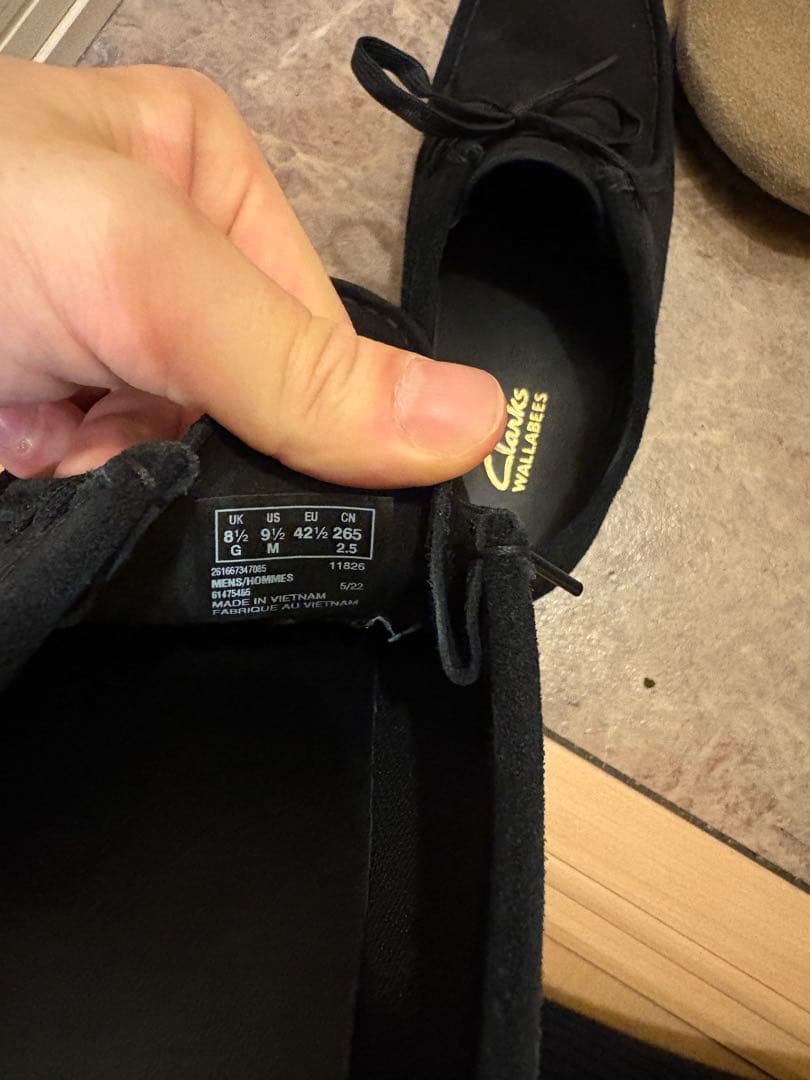 ハ*キ様 クラークス　ワラビー　黒