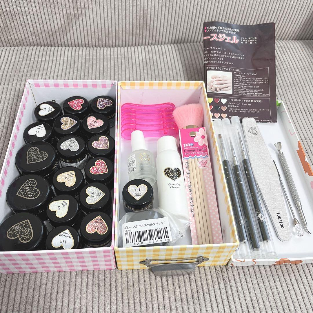 グレースジェル ネイル まとめ売り 筆 トップ ベース Grace Gel