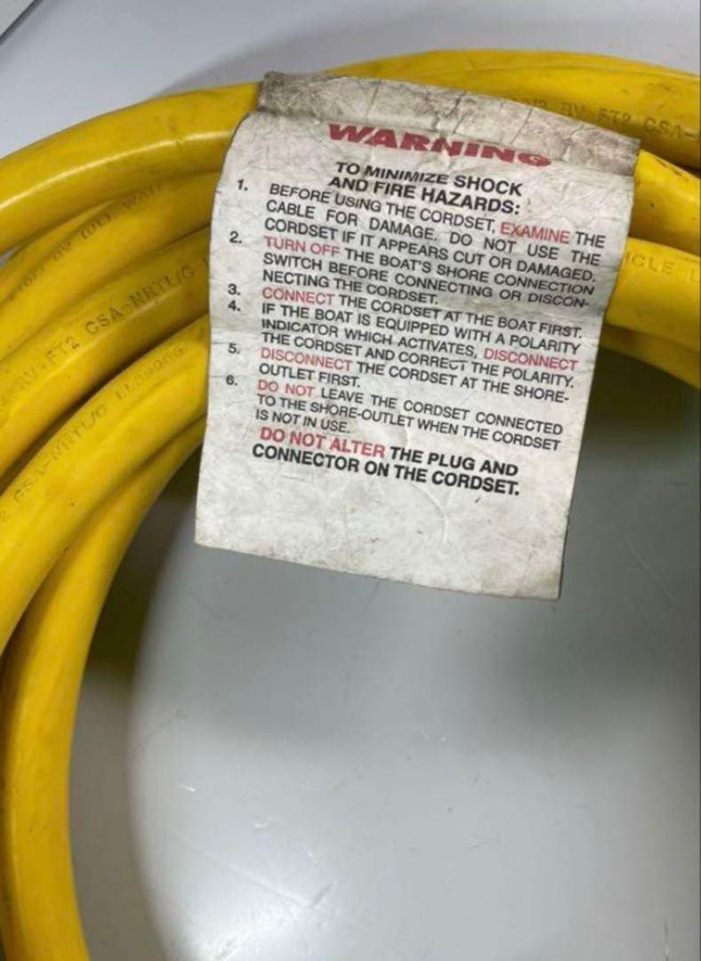 Marinco EEL 陸上電源ケーブル(30A125V - メルカリ)