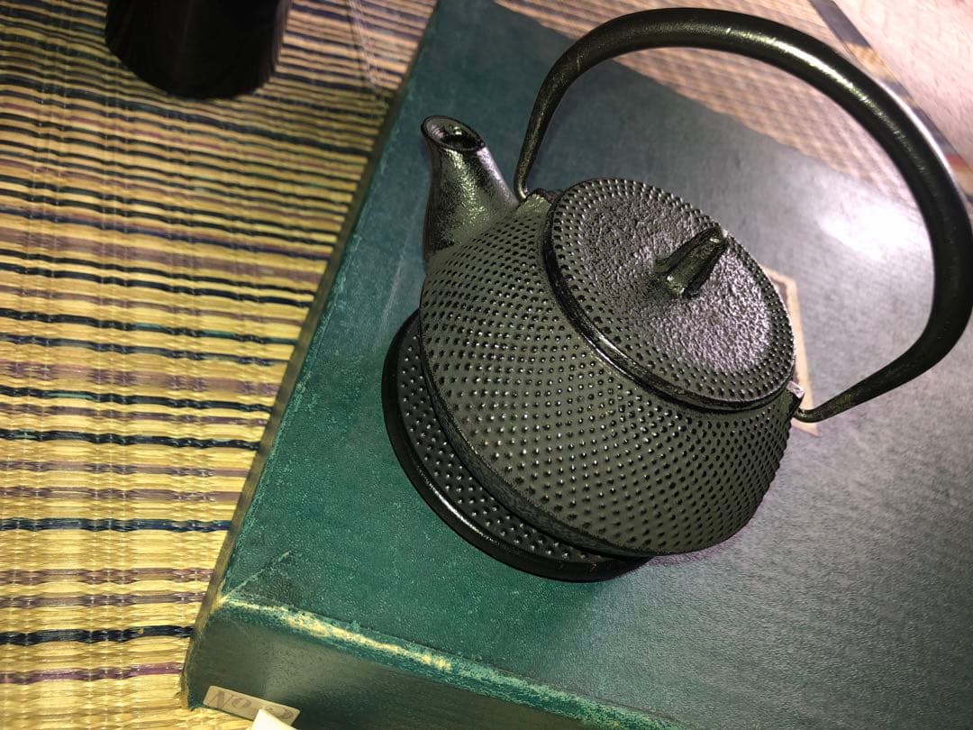 《超美品》小型　鉄瓶 南部鉄器 湯呑み置き5枚セット