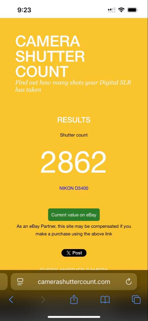 Nikon D3400 超美品 シャッター2862回 レンズ2本＋バッテリ2個