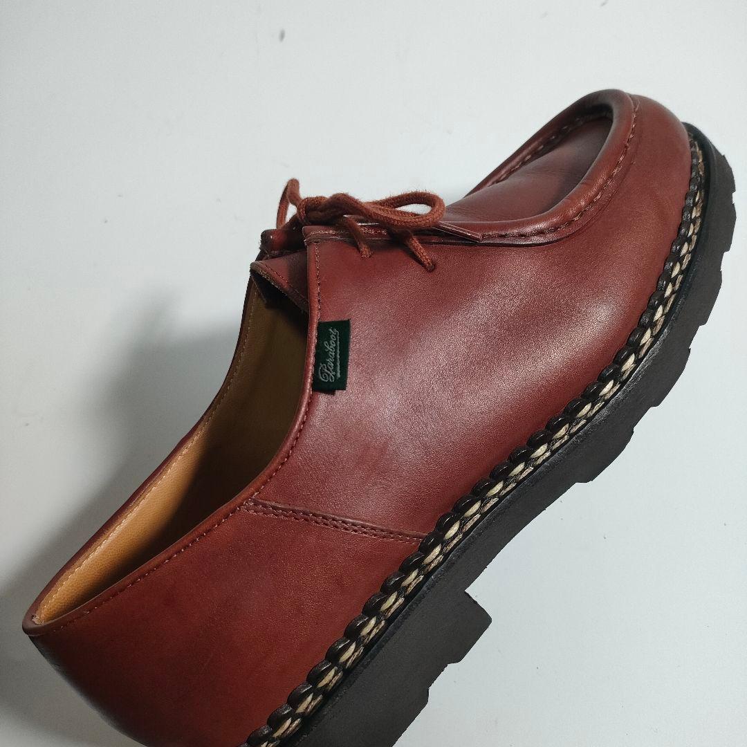 パラブーツ ミカエル 43.5 マロン レザー チロリアンシューズ