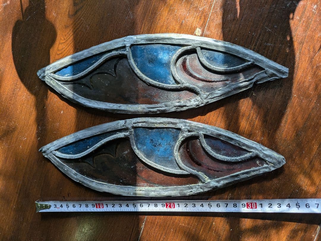 芸術品！天使 の翼 イタリア アンティークステンドグラス 流木アート クリスマス