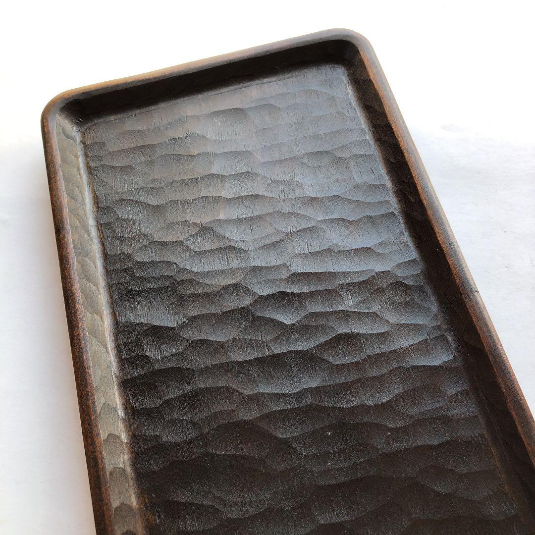 三谷龍二　36cm 特大　トレイ 漆　盆