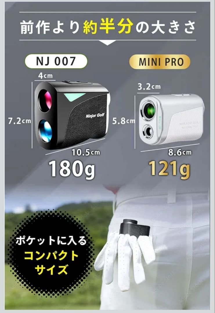 NINJOR GOLF NJ MINI PRO OLED シルバー 未開封