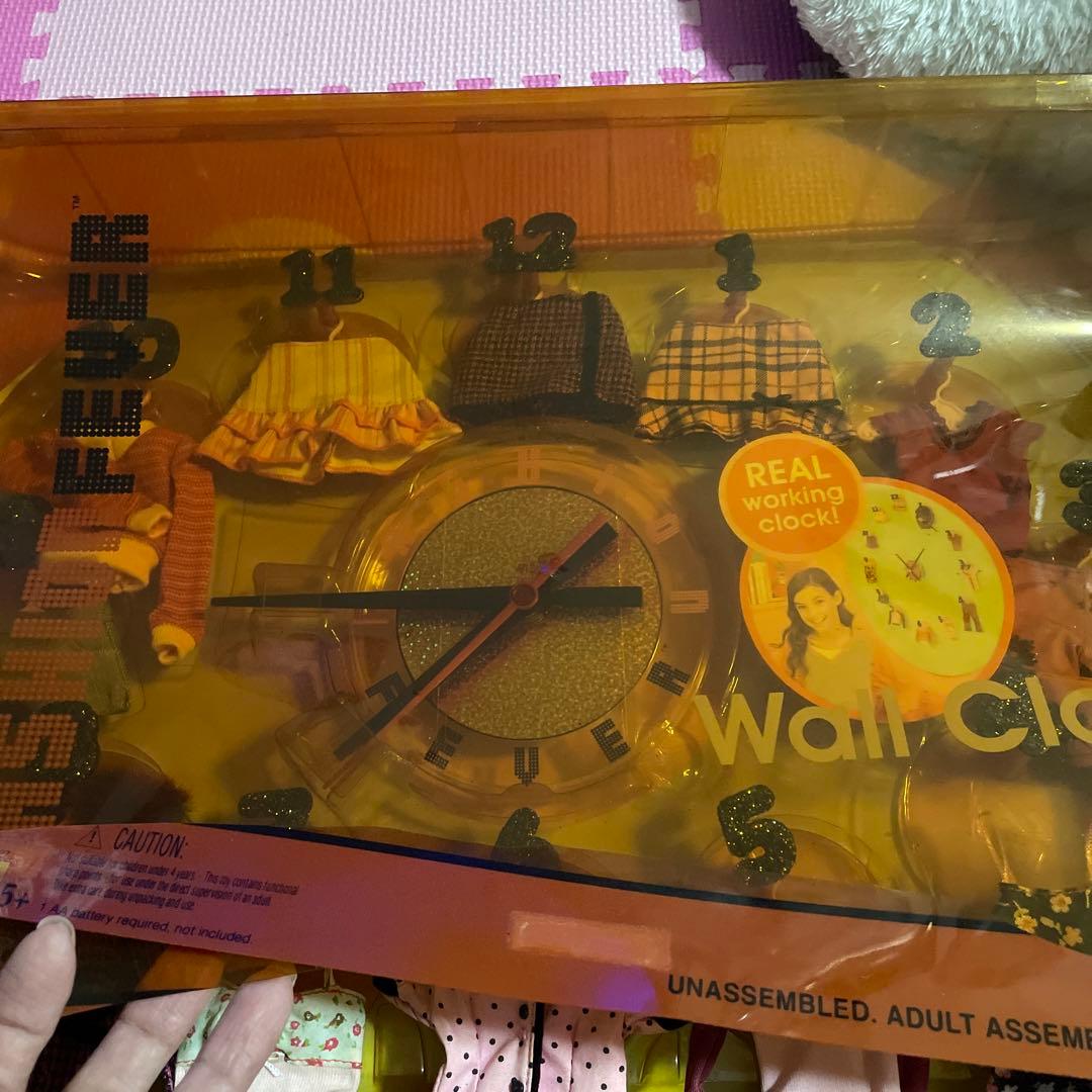 未使用♡Barbieファッションフィーバー♡ウォールクロック