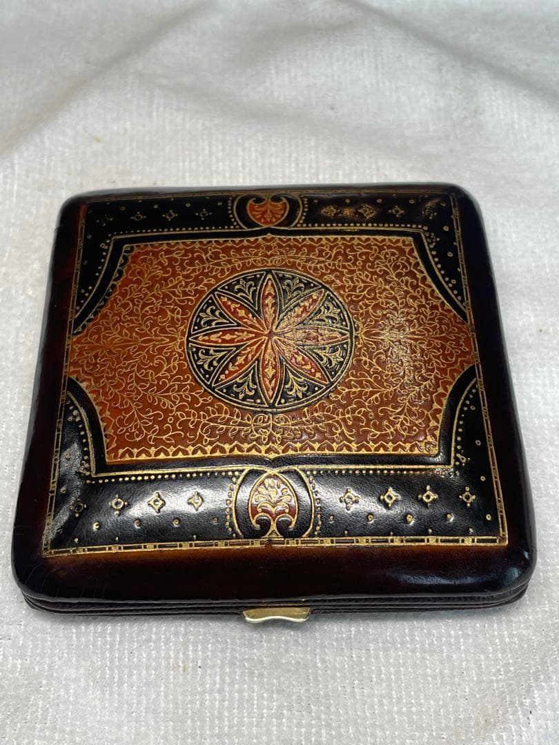 ドイツ　KIENZLE 本革仕様の真鍮ガラス目覚し時計　時計/目覚し　正確稼働