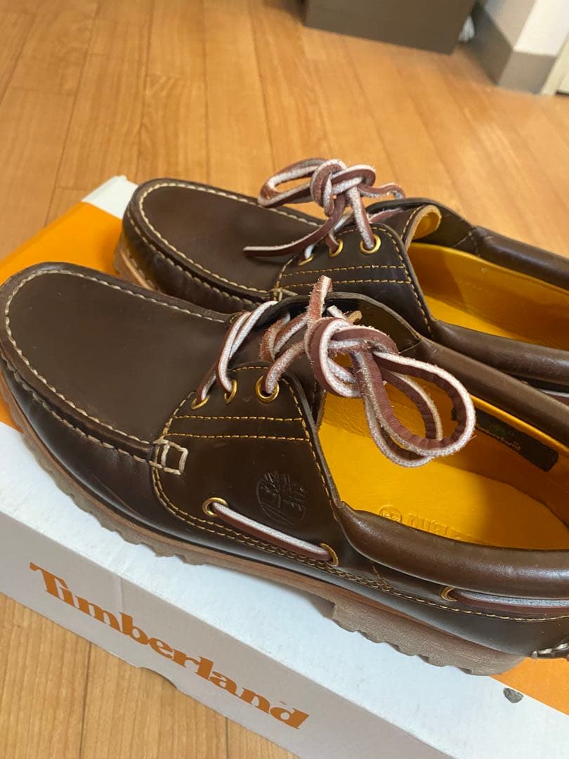 Timberland ブラウン モカシン　3eye